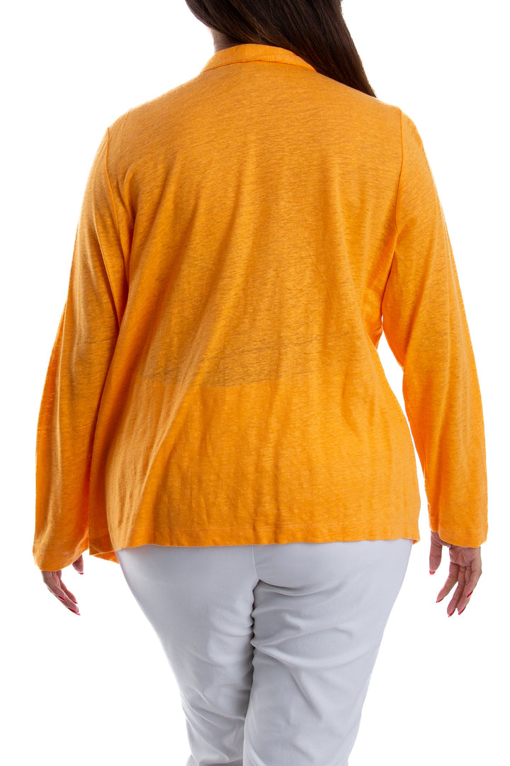Abrigo Chico's naranja, vista lateral – ClosetRehab