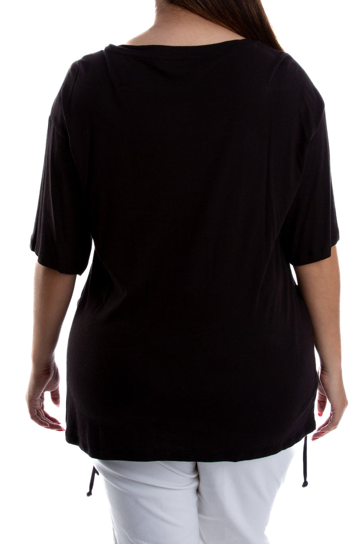 Blusa Michael Kors negro, vista lateral – ClosetRehab