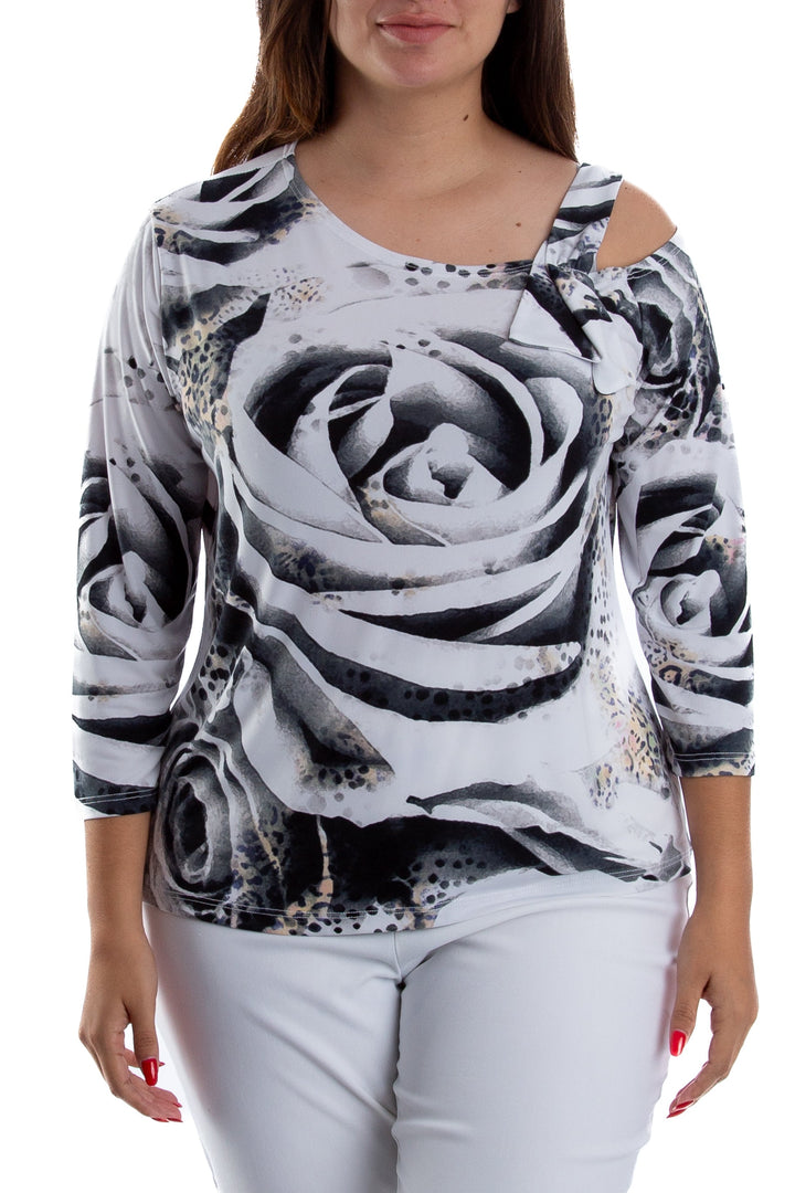 Blusa Clara Sun Woo blanco, vista frontal – ClosetRehab