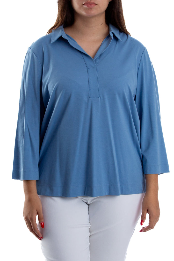 Blusa Chico's azul, vista frontal – ClosetRehab
