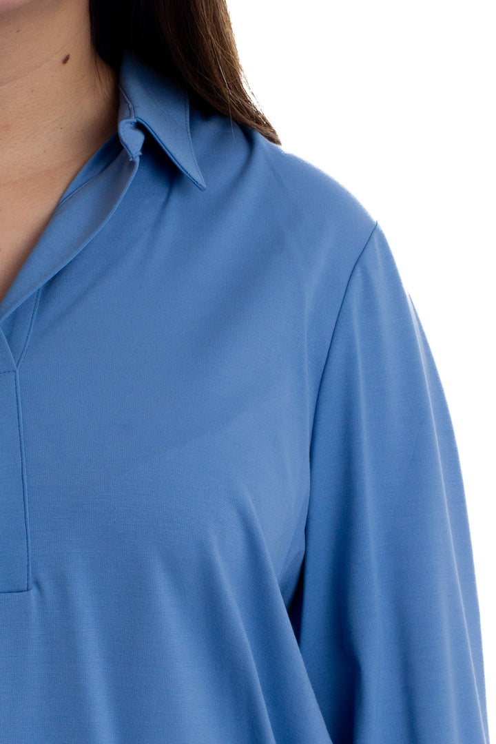 Blusa Chico's azul, detalle – ClosetRehab