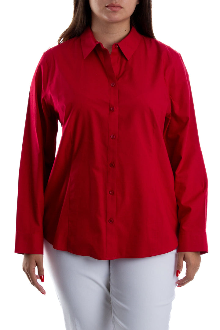 Blusa Chico's rojo, vista frontal – ClosetRehab