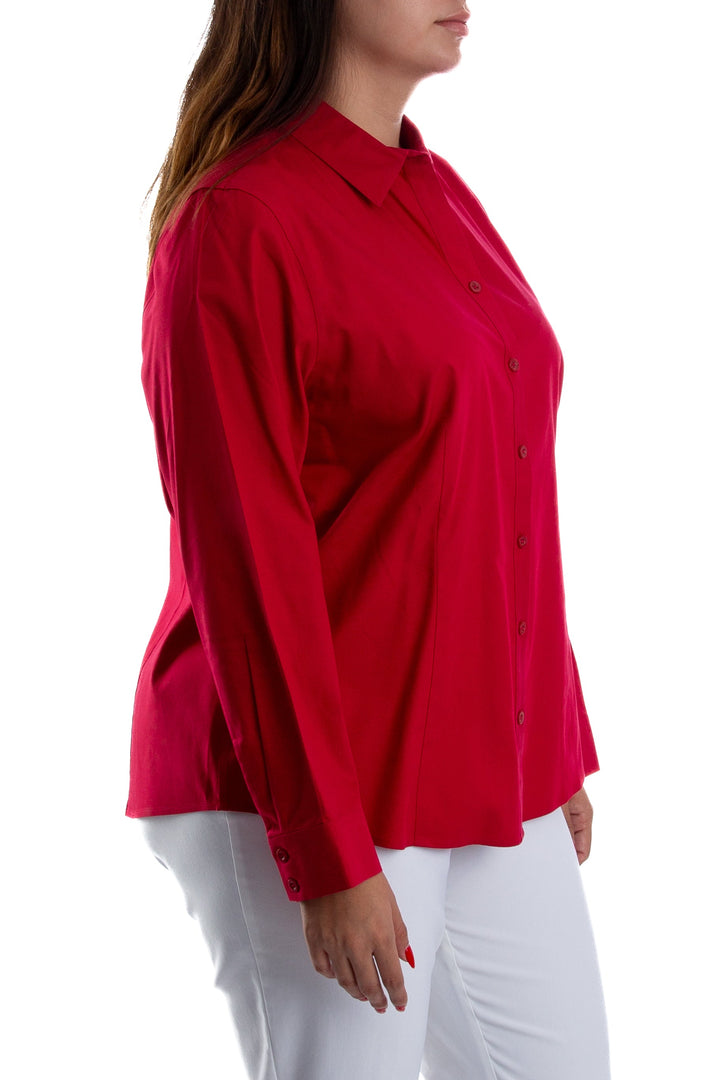 Blusa Chico's rojo, vista posterior – ClosetRehab