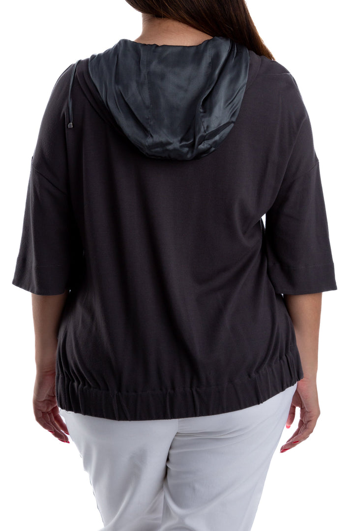 Abrigo Ambrosi gris, vista lateral – ClosetRehab