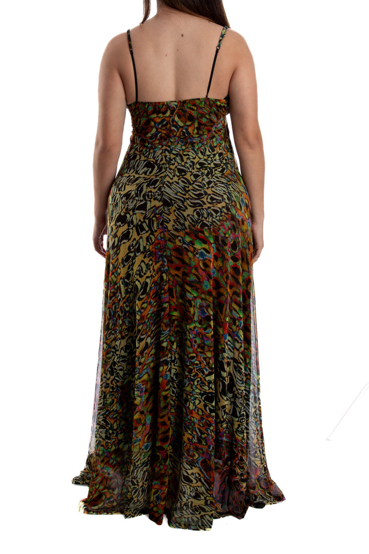 Vestido Adolfo Dominguez amarillo, vista lateral – ClosetRehab