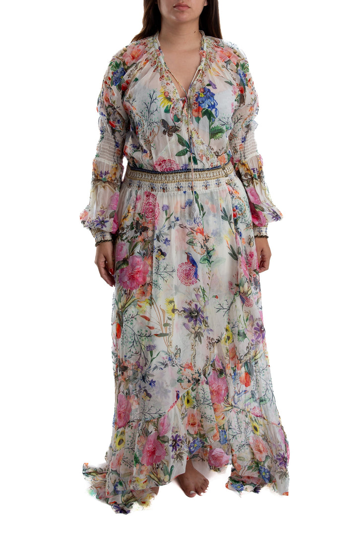 Vestido Camilla blanco, vista frontal – ClosetRehab