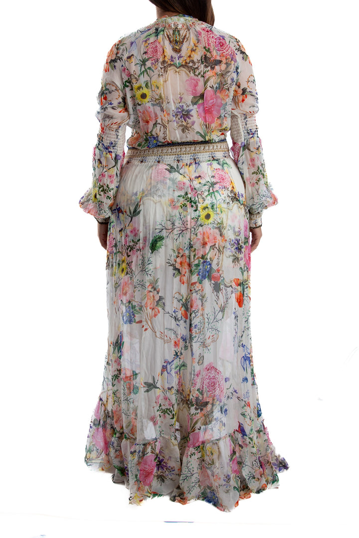 Vestido Camilla blanco, vista lateral – ClosetRehab