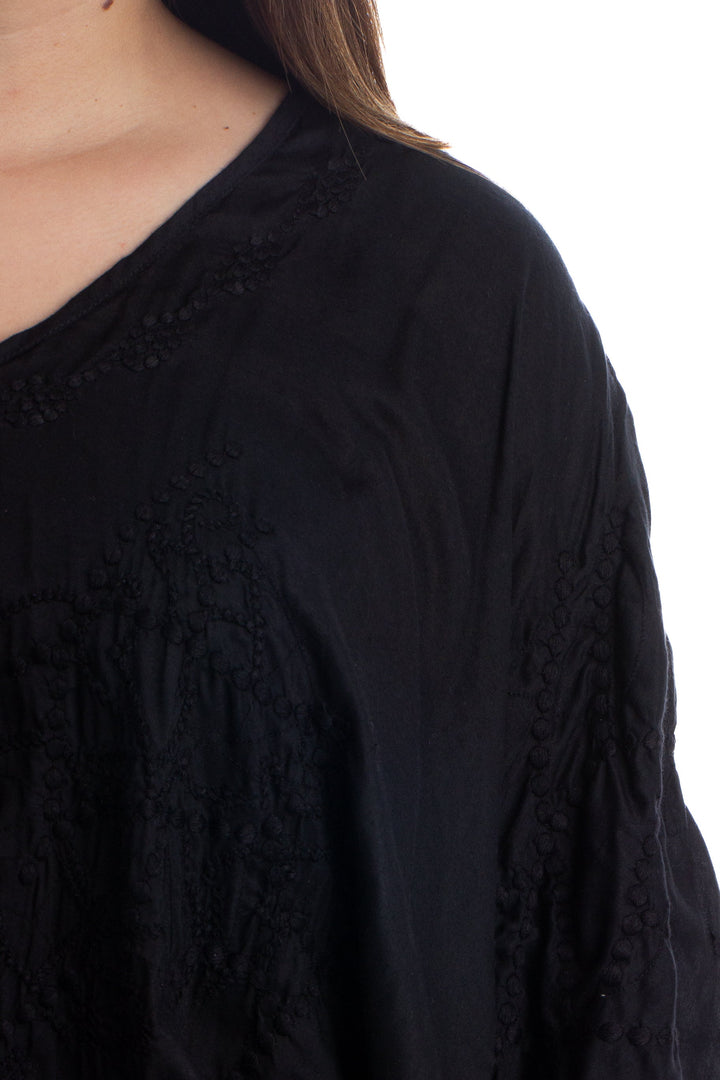 Blusa VIX Paul Ahermanny negro, detalle – ClosetRehab