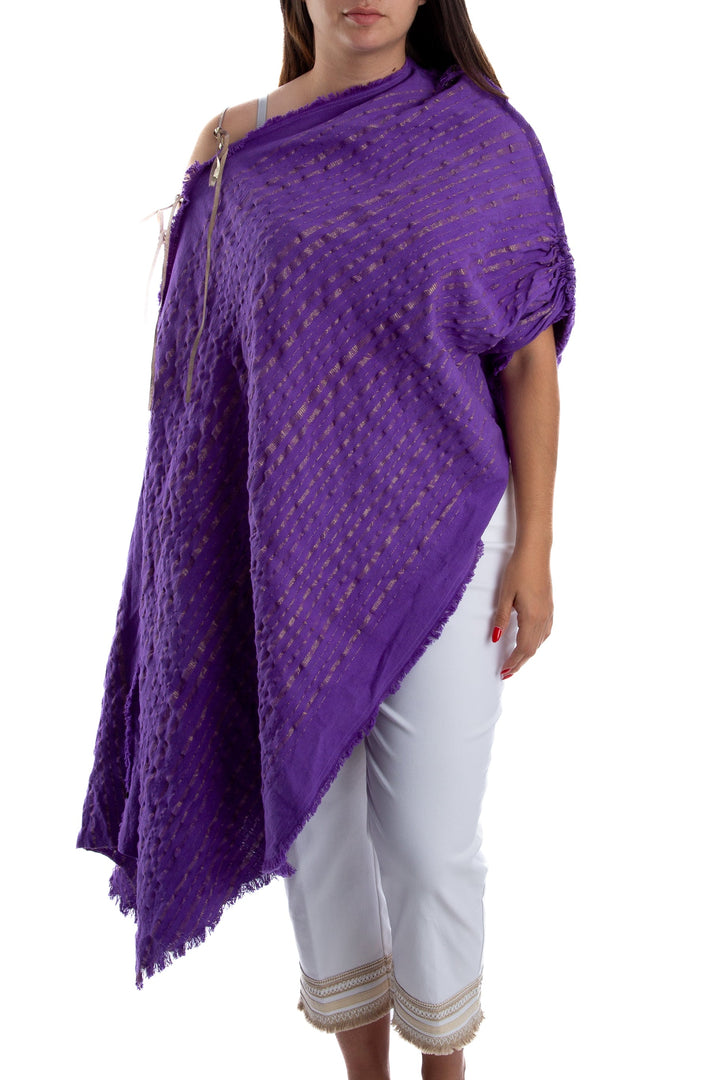 Blusa Raw morado, vista frontal – ClosetRehab