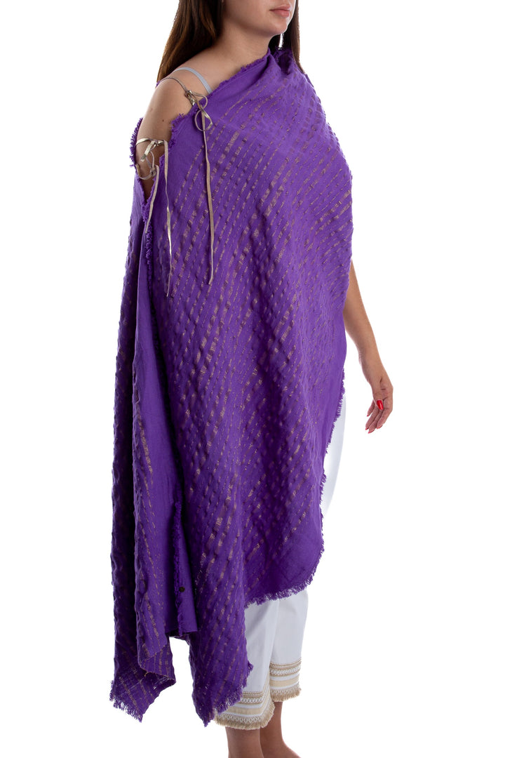 Blusa Raw morado, vista posterior – ClosetRehab