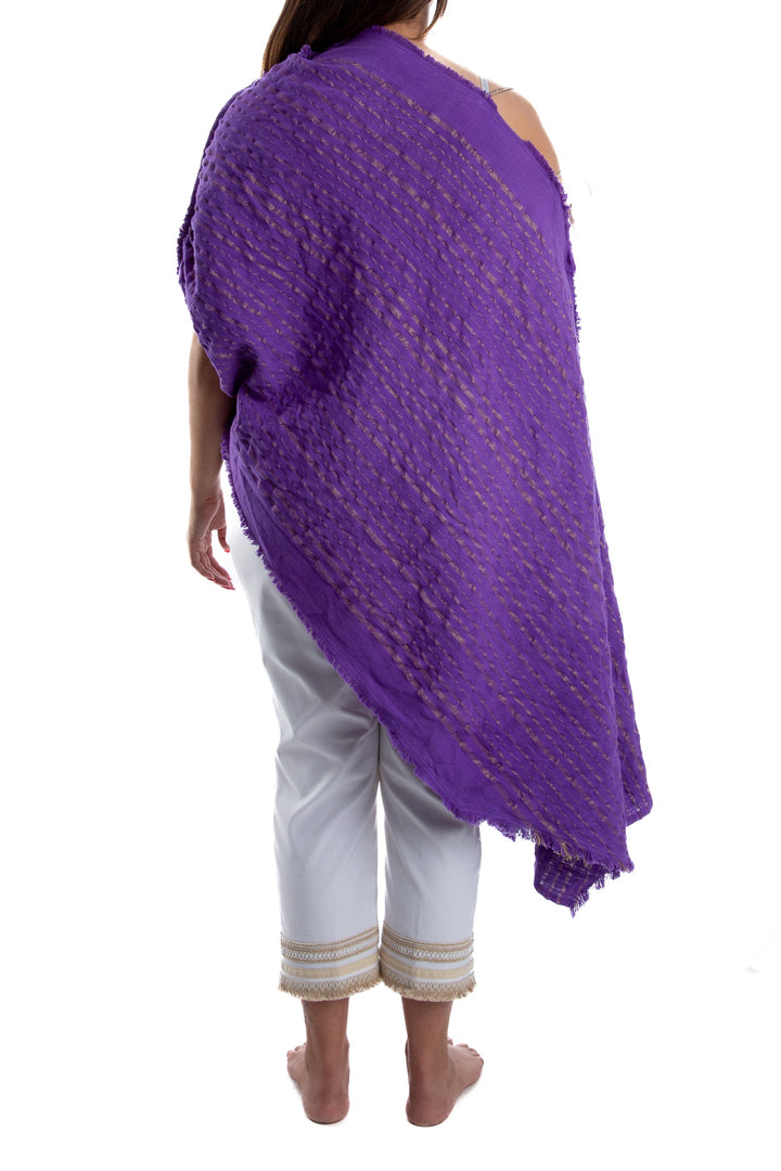 Blusa Raw morado, vista lateral – ClosetRehab