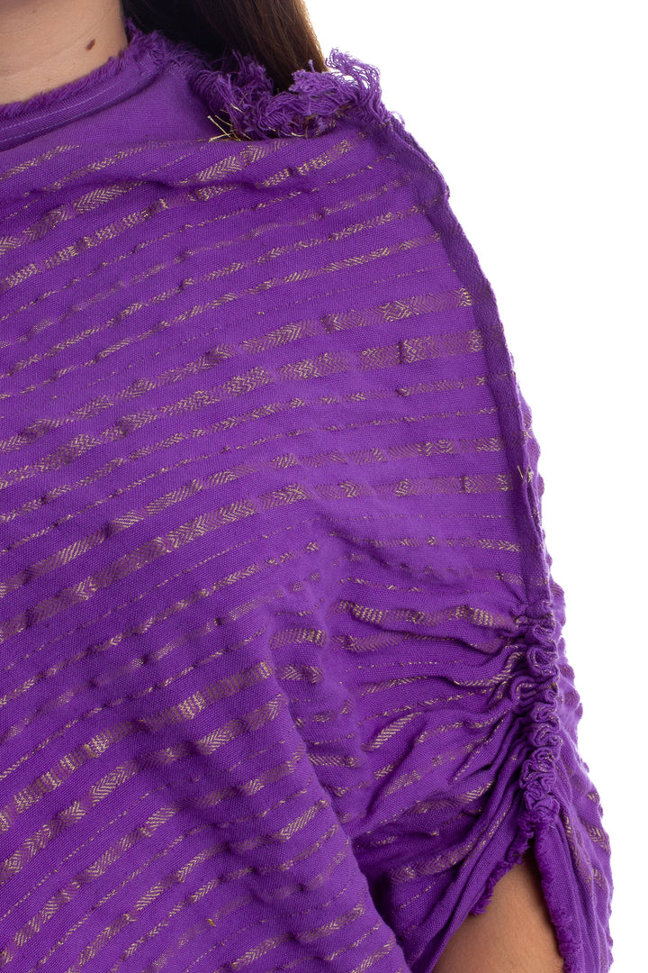 Blusa Raw morado, detalle – ClosetRehab