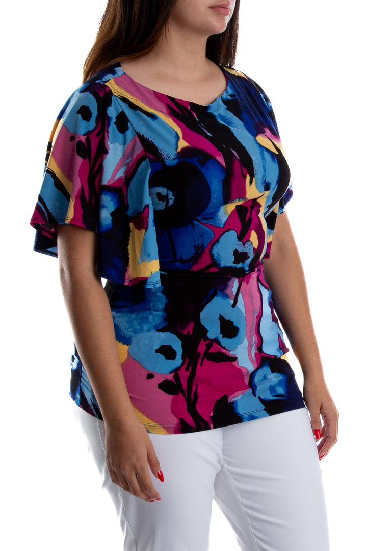 Blusa Style & Co . azul, vista posterior – ClosetRehab