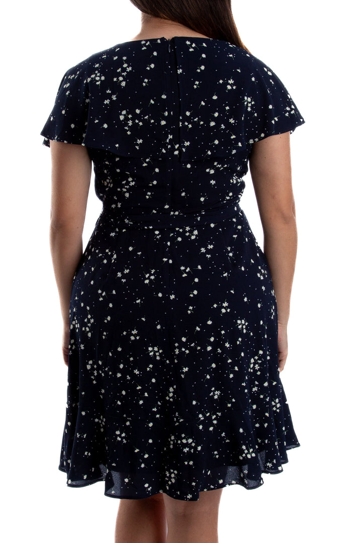 Vestido DKNY azul, vista lateral – ClosetRehab