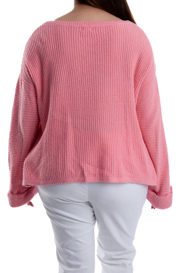 Suéter Caslon rosa, vista lateral – ClosetRehab