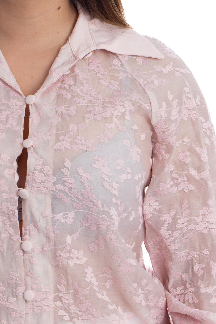 Blusa Keepsake rosa, detalle – ClosetRehab