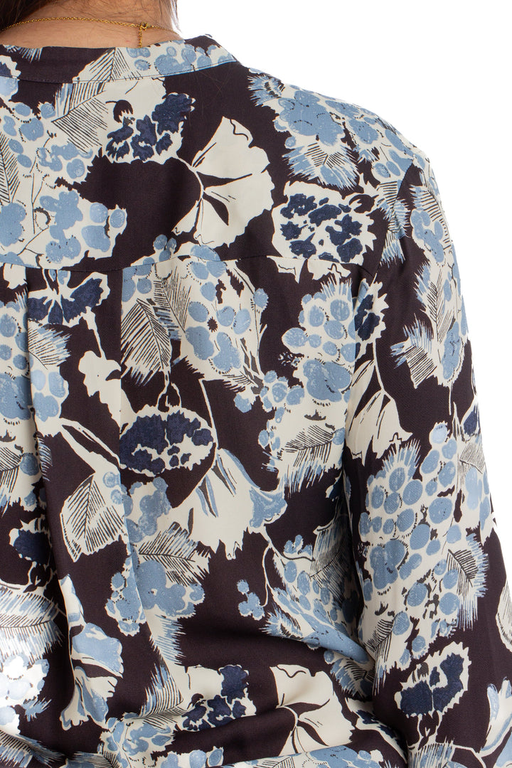 Blusa Reiss azul, detalle 6 – ClosetRehab