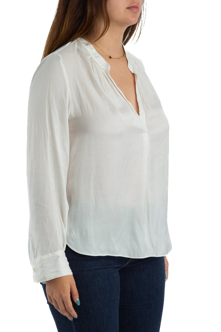 Blusa Zadig & Voltaire blanco, vista posterior – ClosetRehab