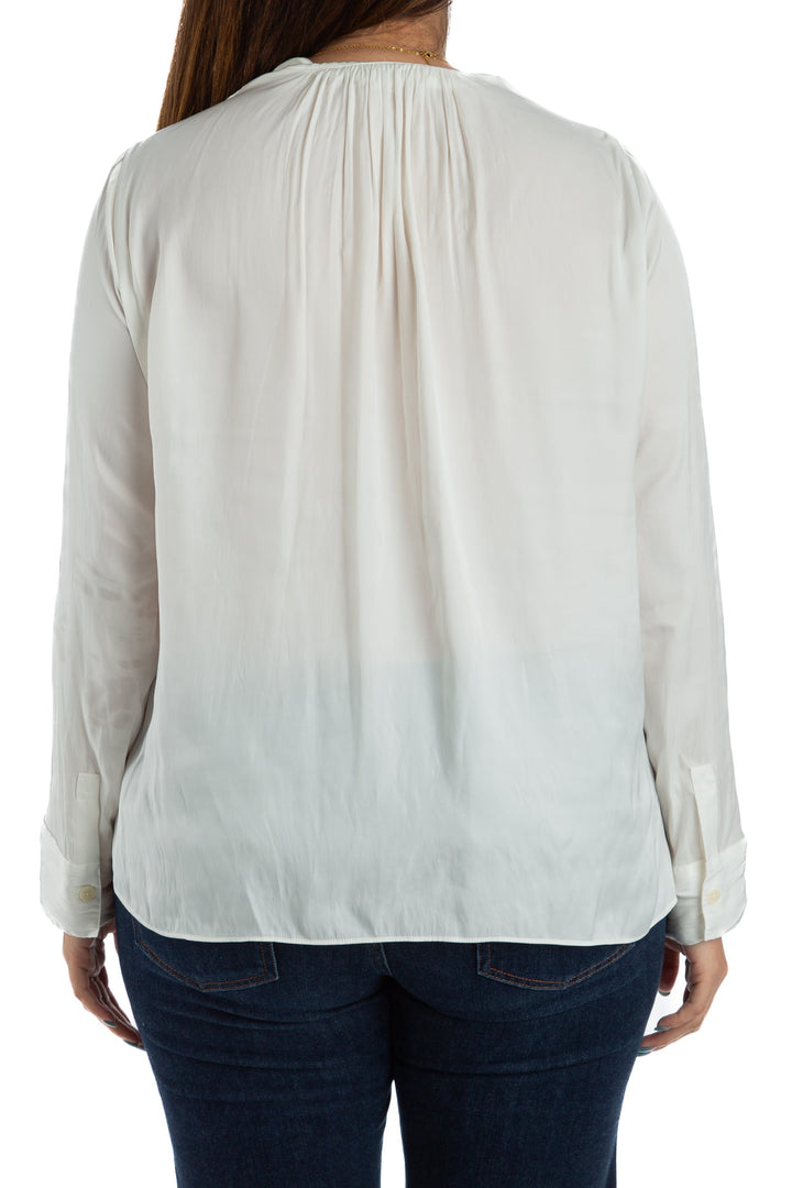 Blusa Zadig & Voltaire blanco, vista lateral – ClosetRehab