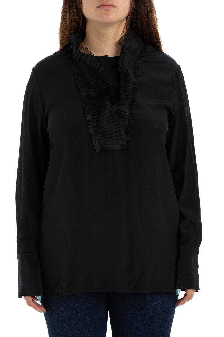 Blusa Ambrosi negro, vista frontal – ClosetRehab