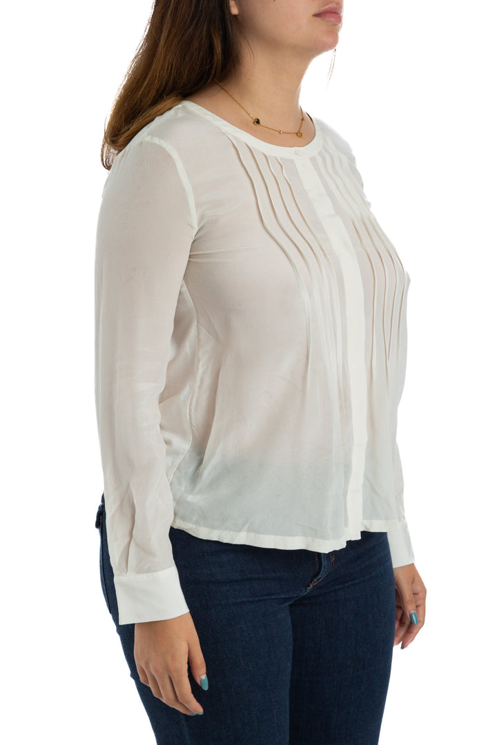 Blusa MaxMara beige, vista posterior – ClosetRehab