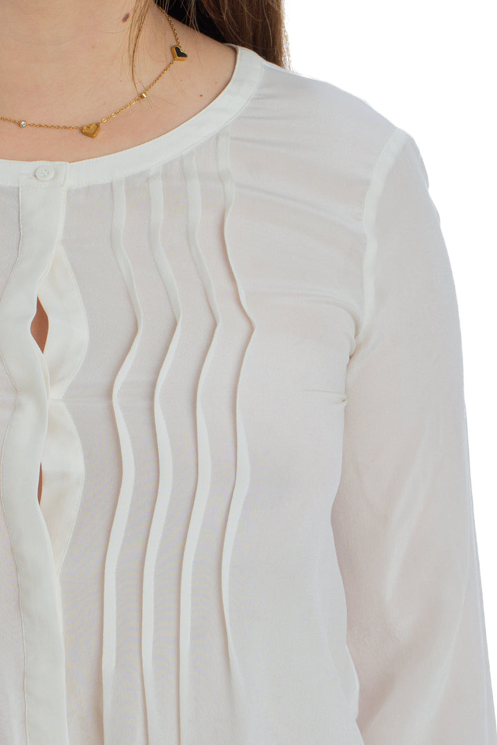 Blusa MaxMara beige, detalle – ClosetRehab