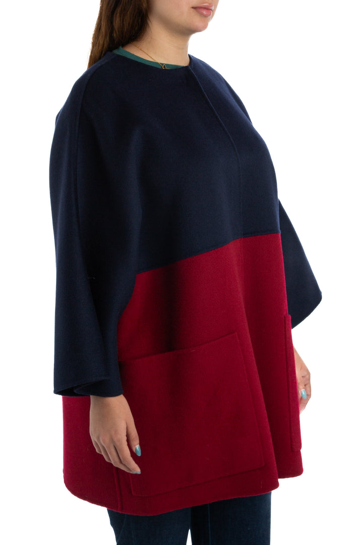 Abrigo Carolina Herrera azul, vista posterior – ClosetRehab