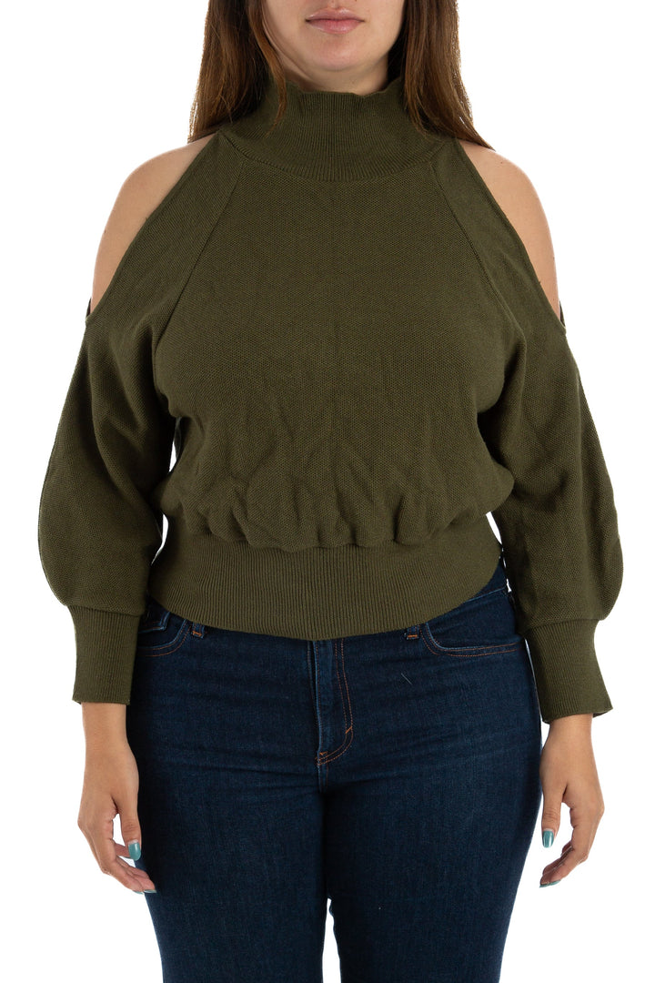 Suéter Raquel Orozco verde, vista frontal – ClosetRehab