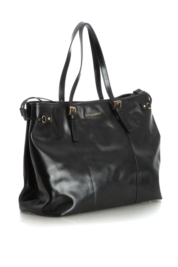 Bolsa Cynthia Rowley negro, vista posterior – ClosetRehab