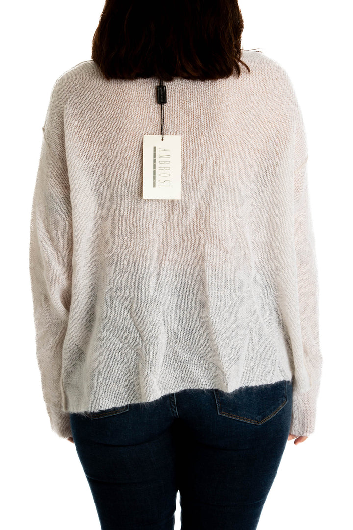 Suéter Ambrosi NWT beige, vista lateral – ClosetRehab