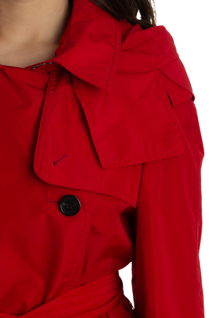Abrigo Burberry rojo, detalle 8 – ClosetRehab
