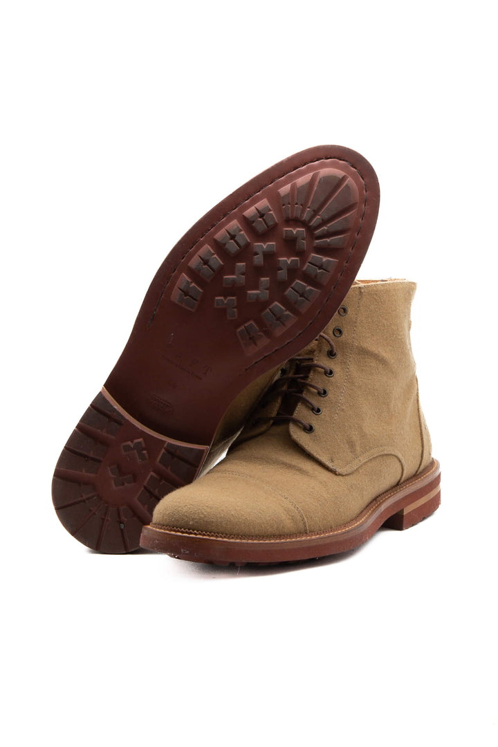 Par de botas Taft camel vistas de frente