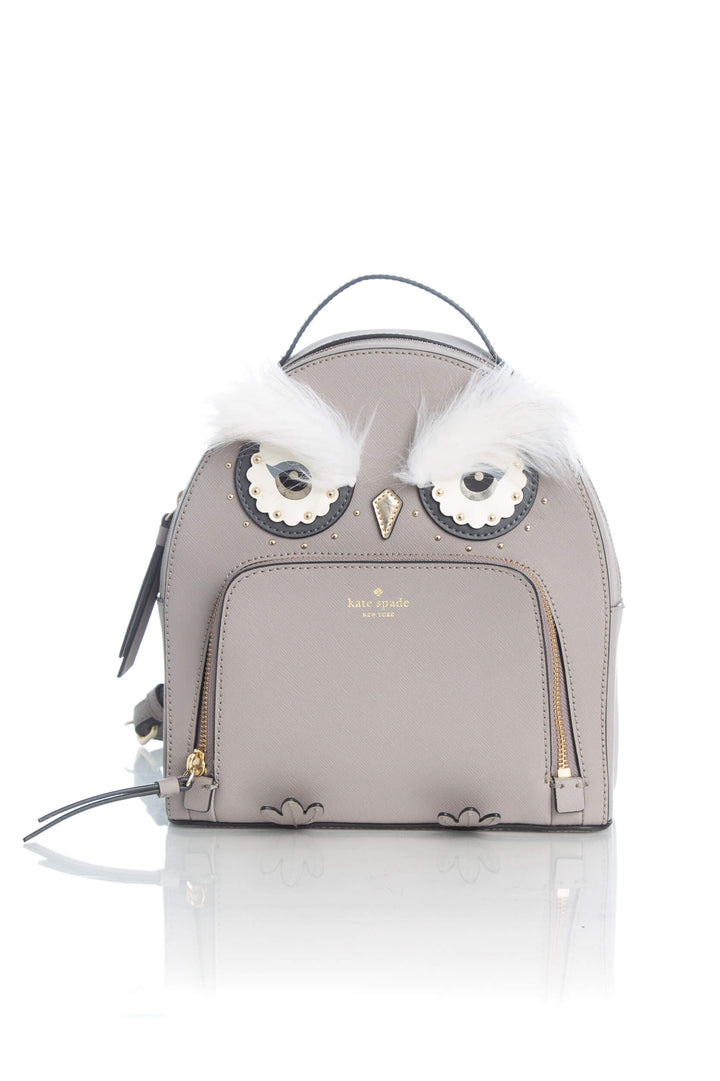 Bolsa Kate Spade gris, vista frontal – ClosetRehab