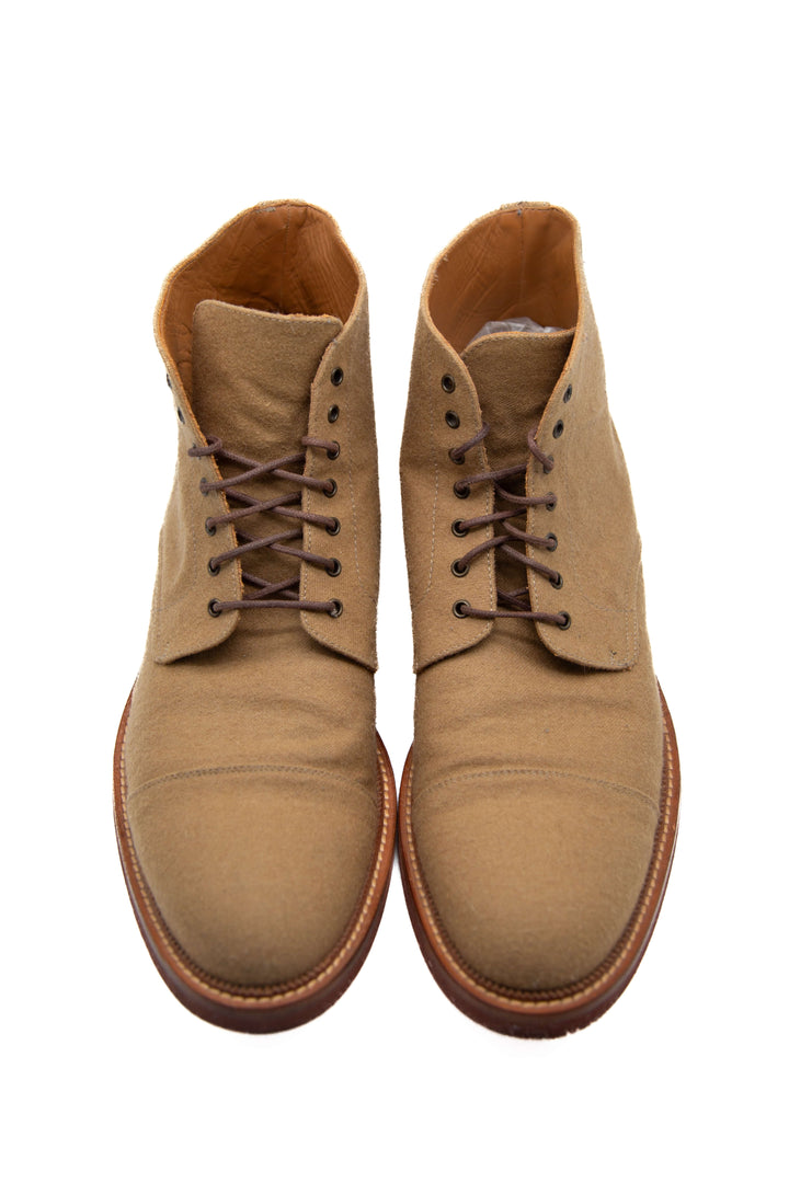 Bota Taft camel, vista lateral interior