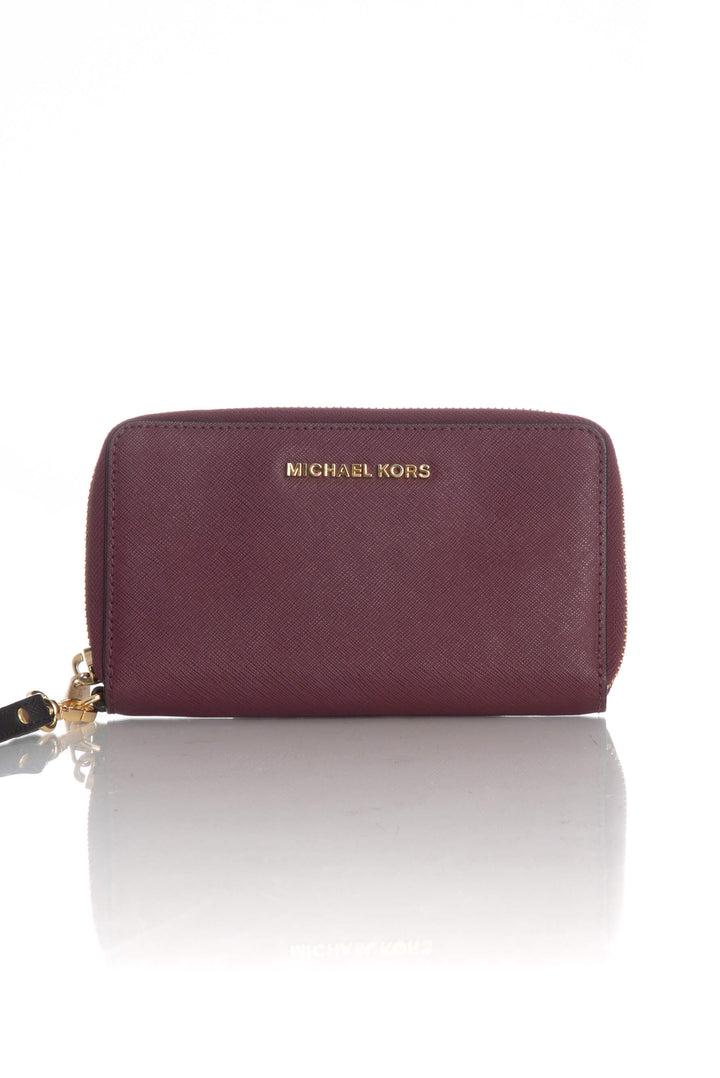 Cartera Michael Kors morado, vista frontal – ClosetRehab