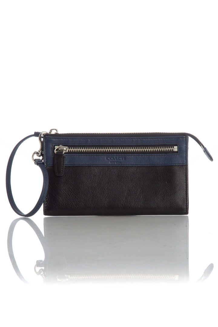 Cartera Coach negro, vista frontal – ClosetRehab