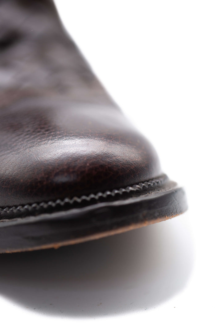 Acercamiento a la piel granulada wingtip