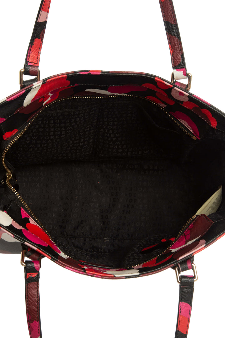 Bolsa Kate Spade negro y rojo, detalle 12 – ClosetRehab
