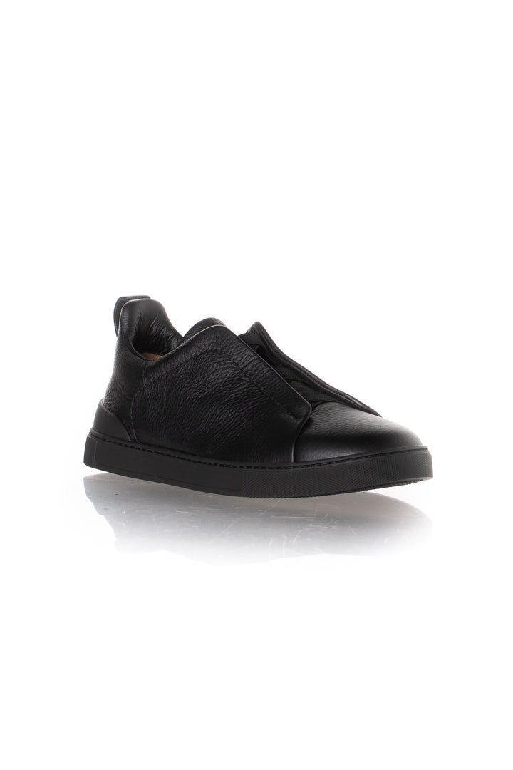 Tenis Zegna negro talla 8 US, vista posterior, detalle de producto | ClosetRehab