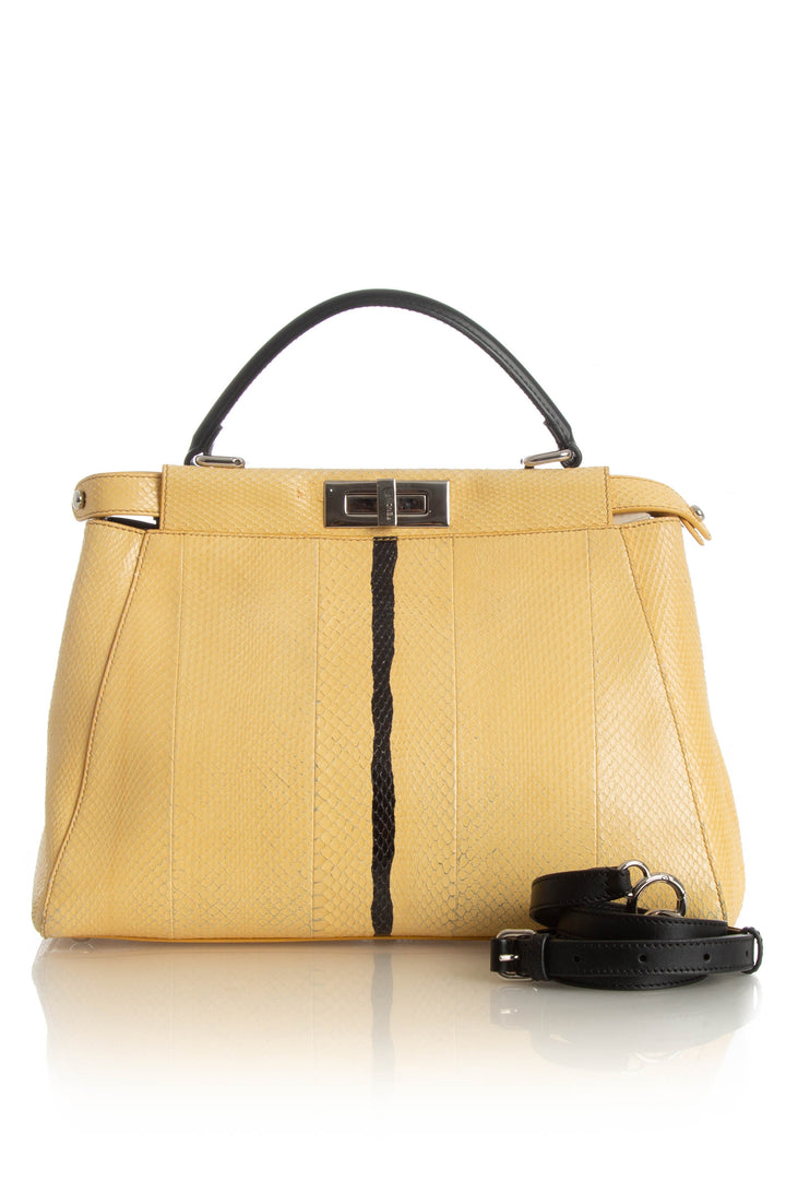 Bolsa Fendi amarillo, vista frontal – ClosetRehab