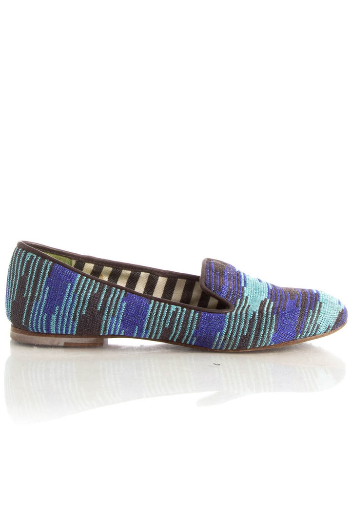 Zapato Missoni azul, vista frontal – ClosetRehab