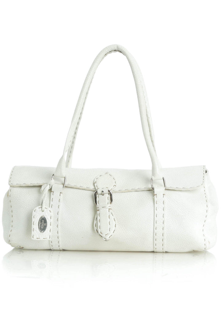 Bolsa Fendi blanco, vista frontal – ClosetRehab