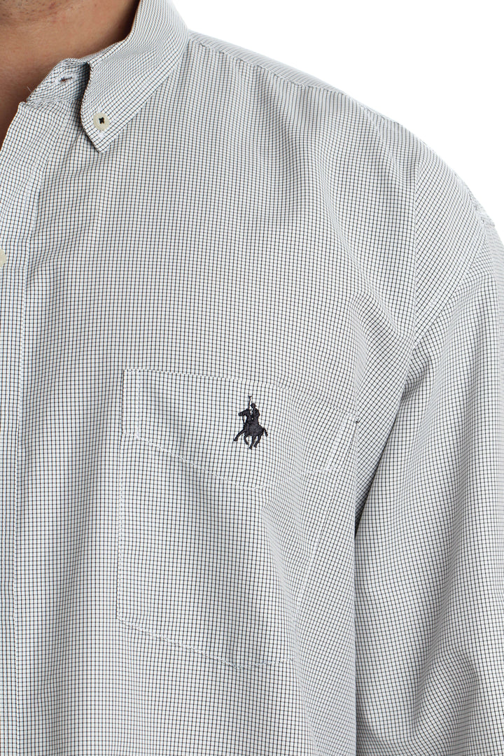 Camisa Polo Ralph Lauren gris, vista lateral – ClosetRehab