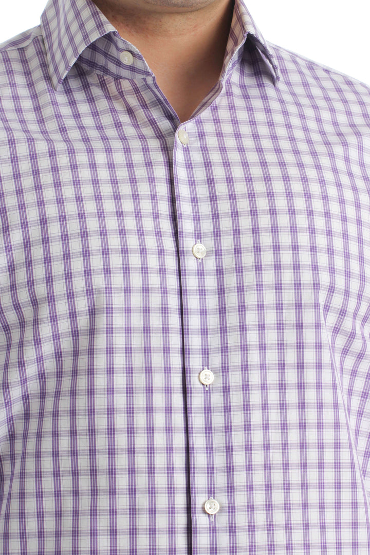 Camisa BOSS Hugo Boss morado, vista lateral – ClosetRehab