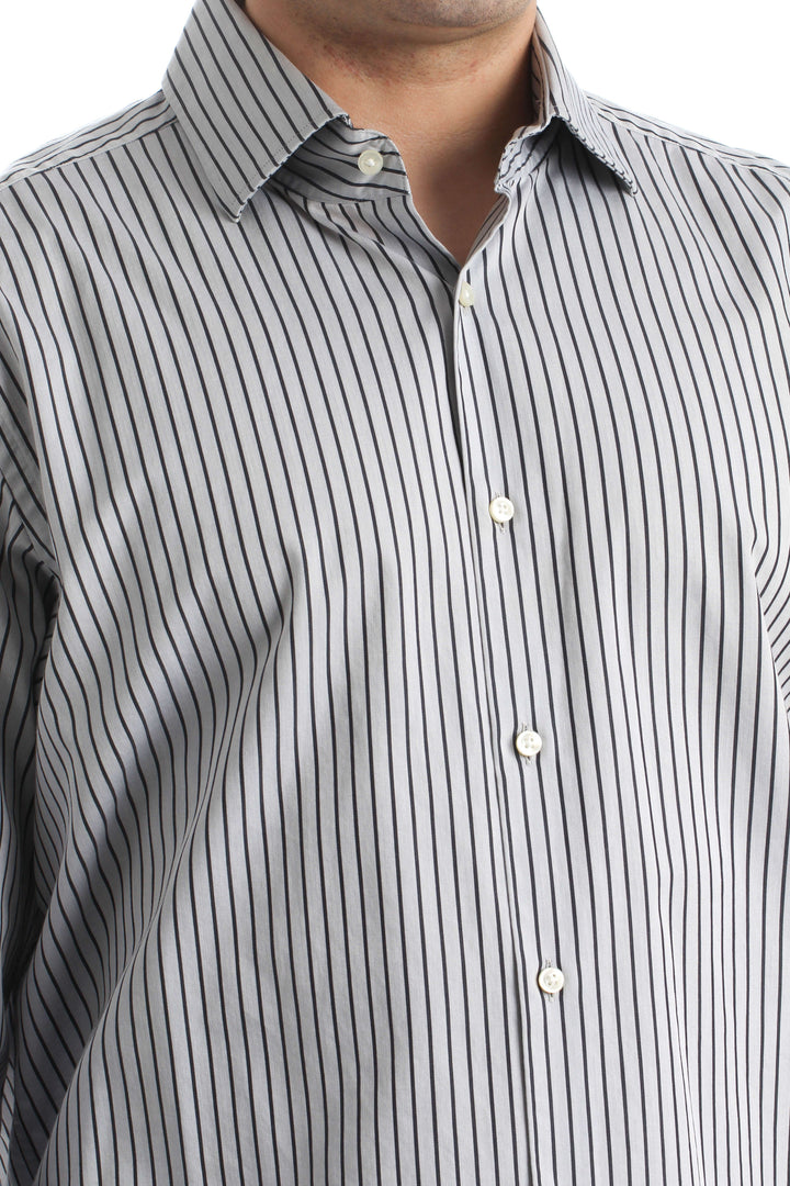 Camisa BOSS Hugo Boss gris, vista lateral – ClosetRehab
