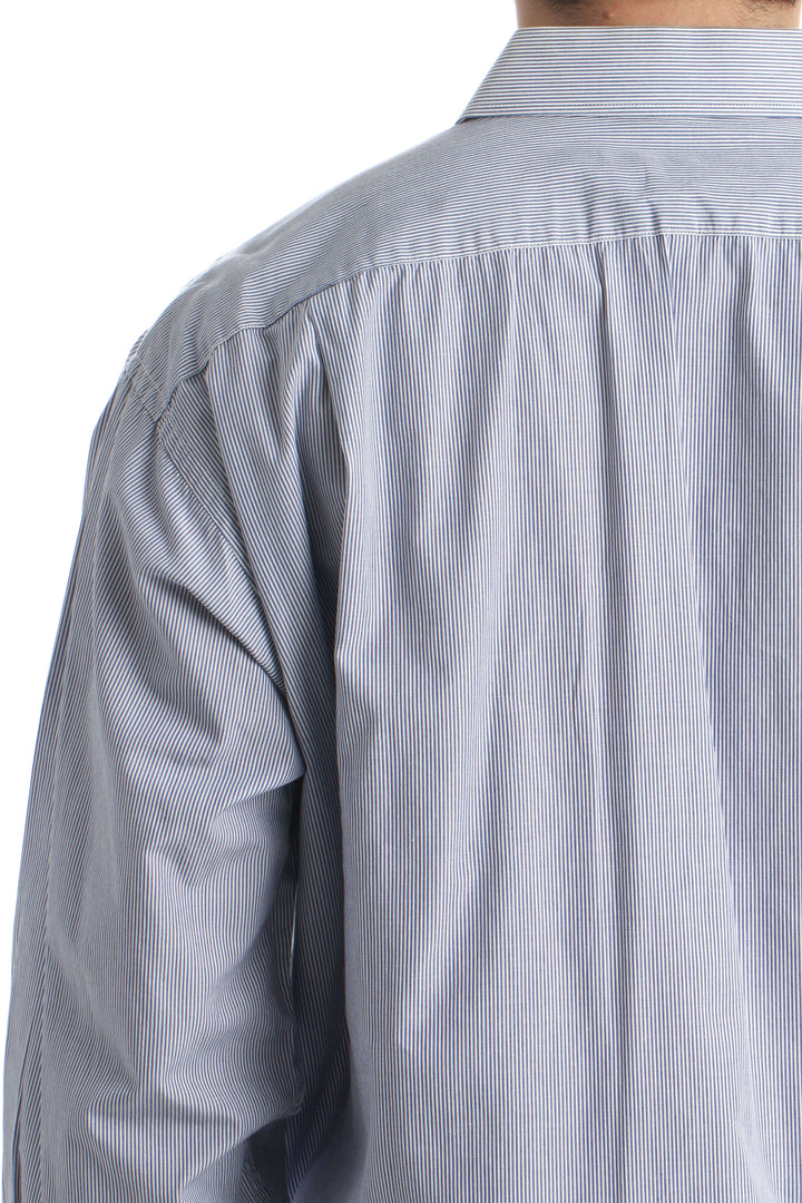 Camisa John Henry azul, detalle – ClosetRehab