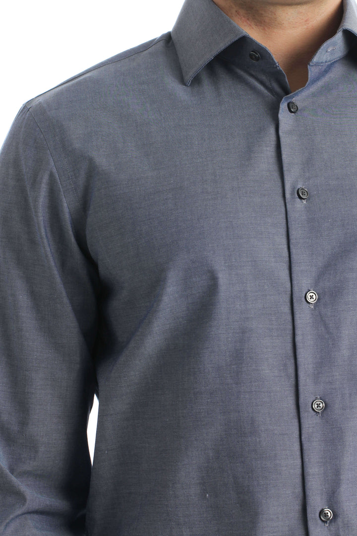 Camisa Calibrate azul, vista lateral – ClosetRehab