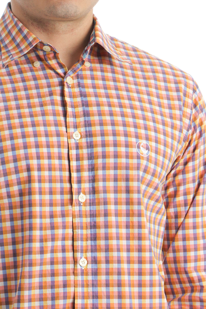 Camisa El Ganso naranja, vista lateral – ClosetRehab