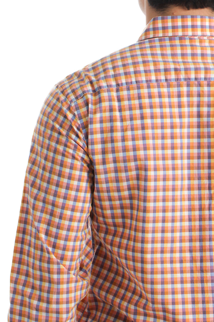 Camisa El Ganso naranja, detalle – ClosetRehab