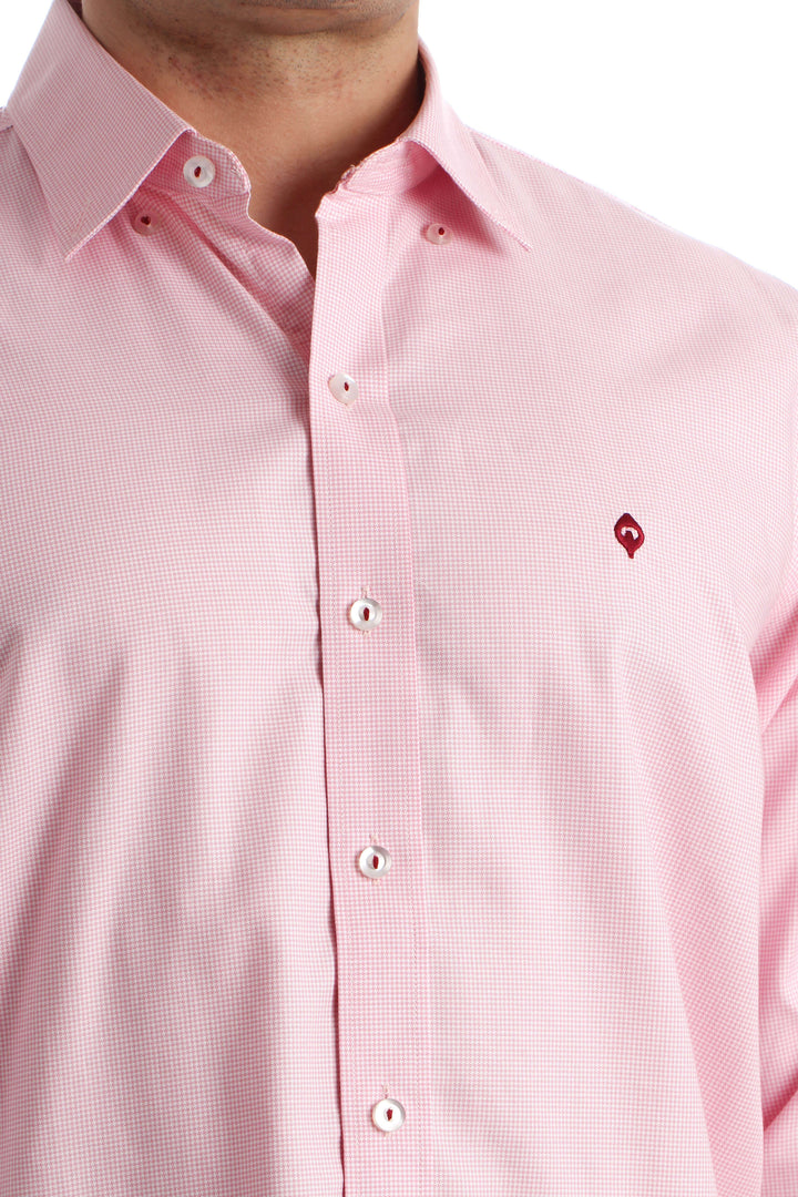 Camisa Pavone rosa, vista lateral – ClosetRehab